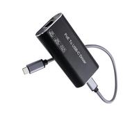 baojielai Adaptador de fuente de alimentación Ethernet a tipo C para dispositivo USB C, convertidores USB C para uso en oficina en casa, diseño compacto