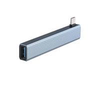 baojielai Adaptador de lector de tarjetas USB C 4 en 1, cable de carga USB C, divisor multipuerto para laptop, PC, teclado, cámara, unidades de memoria