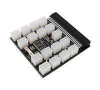 baojielai Adaptador de placa de distribución de energía de 64 pines a 17 x 6 pines para mineros ETH Mining, fuente de alimentación de tarjeta gráfica