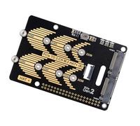 baojielai Adaptador PCIe a 2 canales para 5, PCIe Expansion HAT con monitoreo de potencia 2230/2242 2