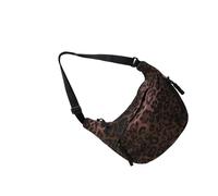 baojielai Bolso bandolera con estampado de leopardo y media luna para mujer, correa ajustable de gran capacidad, para viajes, trabajo, café, as the pic show