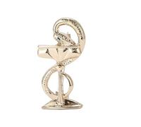 baojielai Broche de serpiente vintage, materiales de aleación, diseños únicos de serpentinas, insignia que mejora los sentidos de la moda para varios estilos, 1.8x3.3cm, Metal, No es una piedra