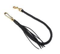 baojielai Cadena de cuero trenzado vintage con borlas para pantalones, cadena de borlas de cuero, accesorio elegante para pantalones, mejora cualquier atuendo, 61cm, Piel auténtica, No es una piedra