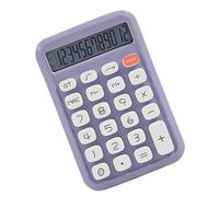 baojielai Calculadora de estudiantes con pantalla LCD de 12 dígitos con botón grande para contabilidad y trabajo de oficina, apagado automático
