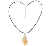 baojielai Collar con colgante de caracola de resina, collar de caracola de resina de moda, cadena única para el cuello para uso diario y fiestas, as the pic show, plástico/resina, No es una piedra