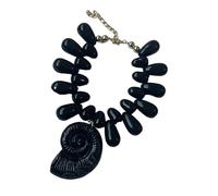 baojielai Collar con colgante de concha de mar, pieza de joyería ligera para vacaciones en la playa y atuendos casuales, as the pic show, plástico/resina, No es una piedra preciosa