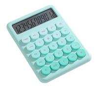 baojielai Colorida calculadora de pantalla LCD de 12 dígitos con botones grandes para uso escolar y oficina, función de apagado automático, calculadora de escritorio