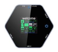 baojielai Concentradores USB, estación de acoplamiento tipo C, pantalla 4K, 60, HDTV, 8 puertos, multipuerto, divisor de carga, extensor USB