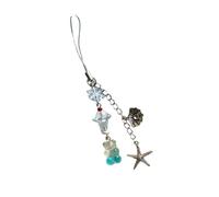 baojielai Correa de teléfono con cuentas con dije de fruta para decoración de bolsas y tarjetas, accesorio de llavero de aleación de resina ligera, 15cm, aleación de resina, No es una piedra preciosa