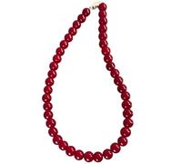 baojielai Elegante collar de cuentas vintage delicado collar de cuentas de cristal portátil para el cuello que mejora cualquier atuendo, 10mm, cuentas de cristal, No es una piedra preciosa