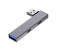 baojielai Hub USB 3.0 divisor USB a 2 tipo C + adaptador de concentradores USB con transferencia de datos de alta velocidad para dispositivos Android de ventana