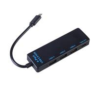 baojielai Los concentradores USB C con 3 puertos USB 2.0 + 1 puerto tipo C ofrecen una rápida transferencia de datos de hasta 10 Gbps para varios dispositivos