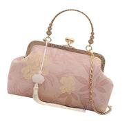 baojielai Lujoso bolso de cadena Cheongsam elegante estilo chino, bolso de hombro llamativo bordado para fiesta de noche, PK., 22.5x13.5cm