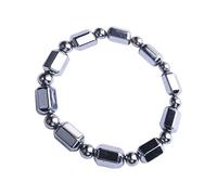 baojielai Natural Energy Terahertz - Pulsera elástica para mujeres y hombres, ajuste cómodo, pulsera de piedras de cristales, ideal para cumpleaños