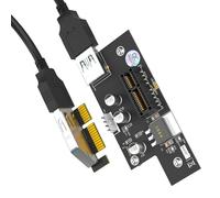 baojielai PCIE - Cable de extensión USB 3.0 1X a X1, adaptador horizontal para conexión de computadora y uso en oficina