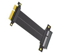 baojielai PCIE4.0 - Extensor de tarjeta elevadora en ángulo recto de 180 grados a 180 grados para placa base de computadora