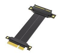 baojielai PCIE4.0 - Extensor de tarjeta elevadora en ángulo recto de 90 grados a 180 grados para placa base de computadora