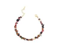 baojielai Pulsera de piedra natural para mujeres de moda, hecha a mano, joyería de turmalinas, estilo barroco, juego de regalo, pulsera ajustable, as the pic show, Piedra, No es una piedra preciosa