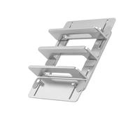baojielai Soporte ajustable de aluminio para laptop, organizador de escritorio para portátiles/tabletas, soporte vertical para ahorrar espacio