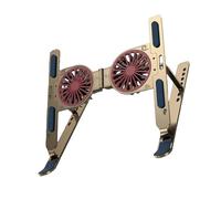 baojielai Soporte de aluminio para laptop con refrigeración turbo, 16 efectos de iluminación para disipación de calor