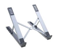 baojielai Soporte de aluminio para portátil con estación de acoplamiento 4 en 1, soporte ajustable en múltiples ángulos, transferencia de datos 3S, soporte de pantalla 4K