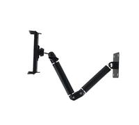baojielai Soporte de pared vertical ajustable de 2 secciones, soporte de pared para tableta de tamaño grande para 4 tabletas y teléfonos de 13 pulgadas