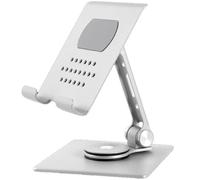 baojielai Soporte plegable de metal, soporte giratorio para múltiples tabletas, estable y elegante, soporte para teléfono y tabletas