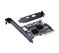 baojielai Tarjeta adaptadora USB PCIE tipo C PCIE 4X a USB 3.2 de 10 Gbps, tarjeta de expansión de transferencia de datos para placa base de escritorio