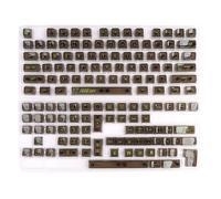 baojielai Teclas de 141 teclas para teclados mecánicos 61/68/75/84/87/98/104/108, compatibles con retroiluminación, teclas ergonómicas