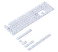 baojielai Teclas transparentes y elegantes de PC de 131 teclas para teclados mecánicos 61/64/68/84/85/87/98/100/104/108