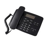 baojielai Teléfono de escritorio con cable para teléfono fijo doméstico con botones grandes, identificación de llamadas, pantalla LCD retroiluminada