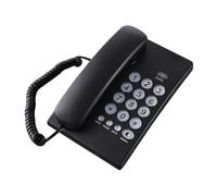 baojielai Teléfono fijo con cable para escritorio, teléfono de casa con botones grandes, teléfono con cable para el hogar, oficina, hotel, baño