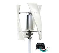 BAOJUHUIKANG 12v,Generador de Turbina Eólica de 3000W, Generador Eólico Doméstico de 3 Aspas Sin Ruido 12V 24V 48V 220V con Controlador, Apto para Barcos, Terrazas, Cabañas y Hogares