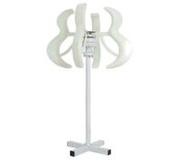 BAOJUHUIKANG 12v, Generador Eólico Eficiente de 10000W, con Controlador 12V 24V 48V 220V, Generador Eólico Vertical para Hogar (Blanco)