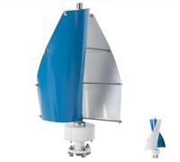 BAOJUHUIKANG 12v, Kit de Generador de Turbina Eólica de Eje Vertical de 14000W para Sistema Solar Híbrido, Generador de Imán Permanente 12V-220V con Controlador (Bajo Ruido) 48V