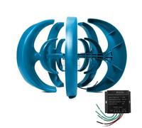 BAOJUHUIKANG 220v, Generador de Turbina Eólica, 3500W 5 Aspas Kit de Turbina Vertical de Viento Arranque a Baja Velocidad con Controlador para Hogar y Camping