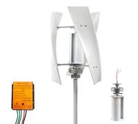 BAOJUHUIKANG 220V,Generador Eólico Vertical Portátil 6000W - Molino de Viento en Forma de Linterna con Motor de Imán Permanente, Kit de Energía Eólica de Bajo Ruido con Controlador