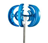 BAOJUHUIKANG 220V, Kit de Turbina Eólica de 5 Aspas 6000W-9000W Generador de Turbina Eólica de Eje Vertical 12V/24V/48V/220V AC, Arranque a Baja Velocidad con Controlador