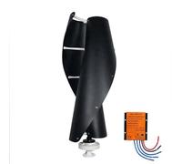 BAOJUHUIKANG 220v, Turbina Eólica Vertical Compacta 12V-220V 12000W, con Controlador de Carga Breeze Start, Baja Vibración, Cuerpo de Aleación de Aluminio para RV/Cabaña/Uso al Aire Libre