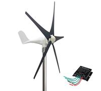 BAOJUHUIKANG 220v, Turbinas eólicas Profesionales de 5 aspas 12V 24V 48V 220V Generador de Molino de Viento pequeño 100W-800W Piezas y Accesorios industriales de energía Solar y eólica (12V)