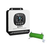 BAOJUHUIKANG 24v, Controlador de Carga Híbrido Solar e Eólico MPPT, Regulador de 12000W 12V 24V 48V para Carga de Batería con Turbina Eólica