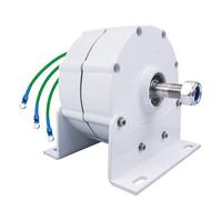 BAOJUHUIKANG 24V, Generador de Baja Velocidad 12000W 12V 24V 48V 3 Fases Sin Engranajes Generador de Imán Permanente AC para Turbina Eólica, 220V