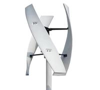 BAOJUHUIKANG 24v, Generador de Turbina Eólica de Eje Vertical de 8000W Sin Ruido, 220V 12V 24V 48V, Turbina Eólica de Levantamiento Magnético con Controlador MPPT para Iluminación de Hogar(Blanco)