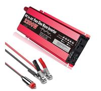 BAOJUHUIKANG 24v,Inversor de Corriente para Coche de Baja frecuencia de 3000W DC 12V/24V/48V/60V a AC 110V/220V Onda sinusoidal Pura con Pantalla LED y 1 Toma de Corriente AC, para camión