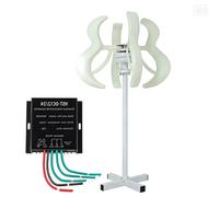 BAOJUHUIKANG 24v, Kit de Generador Eólico 16000W, 12V 24V 48V 220V Horizontal para Hogar, Molinos de Viento de Energía para Barcos, Terrazas y Cabañas (Sin Ruido)