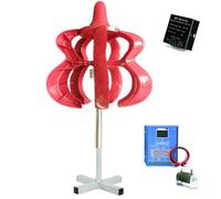 BAOJUHUIKANG 24v, Kit de Turbina Eólica 12000W 12V-220V, con Controlador Complementario Eólico-Solar, Generador de Turbina Eólica de Eje Vertical, Arranque a Baja Velocidad de Viento, 24V