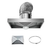 BAOJUHUIKANG 2m Pipe, Campana extractora Potente para el hogar, Ventilador de extracción de Alto Volumen de Aire y bajo Ruido con Caja receptora de Aceite y Manguera para cocinas residenciales