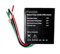 BAOJUHUIKANG 48V, Controlador de Carga para Turbina Eólica con MPPT Impermeable 12000W 12V/24V/48V/220V, para Generador de Turbina Eólica de 100W-12000W