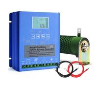 BAOJUHUIKANG 48V,Controlador híbrido eólico/Solar MPPT Compatible con 12V/24V/48V de 2000W con Pantalla LCD y Resistor de Carga Externa para turbina eólica