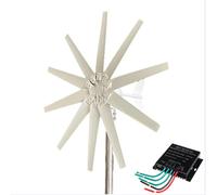 BAOJUHUIKANG 48v,Generador de Molino de Viento de 12 V 24 V 48 V 220 V, Kit de generador de turbina eólica de 3000 W, 10 aspas pequeño generador de energía Libre para Granja doméstica(220 V)